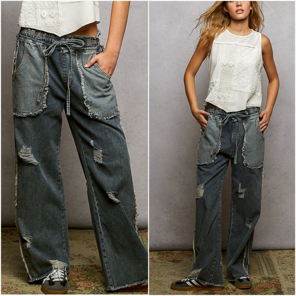 POL Distressed Blue Jeans - Picture 4 of 6